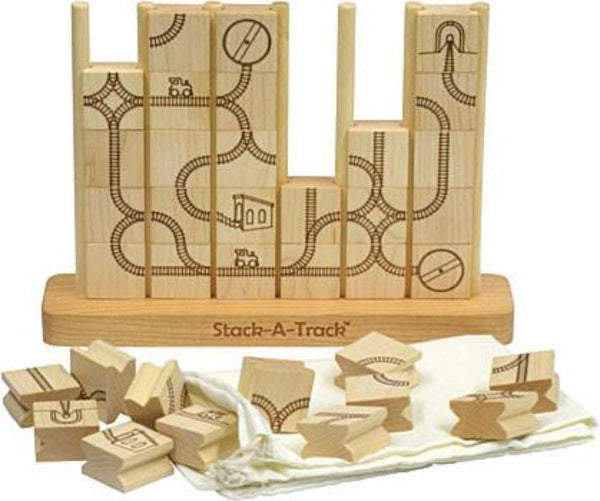 Maple Landmark Stack a Track Game made in USA