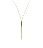made in USA long bar necklace 