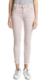 Mid Rise Destructed and Cropped Skinny Jeans, J Brand