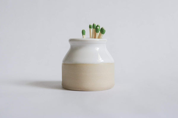 Henro Company Match Striker - Handmade Two Toned Strike, mini pottery