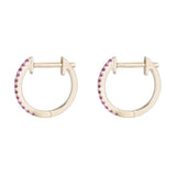 Ruby Pave Earrings by Ariel Gordon, Made in USA