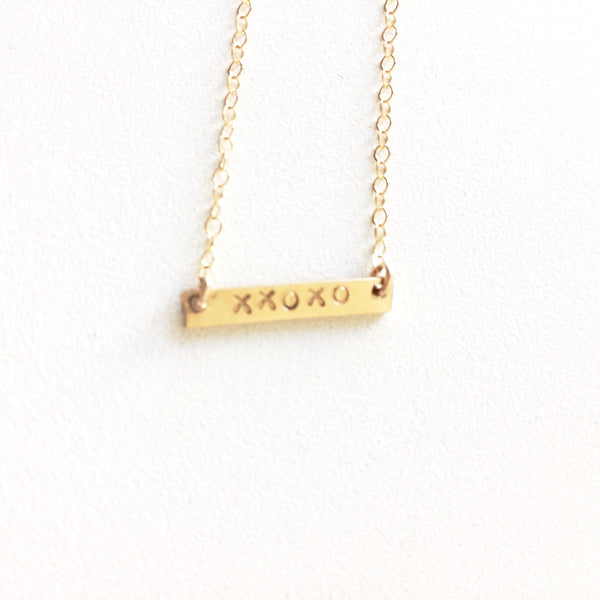 hugs and kisses necklace