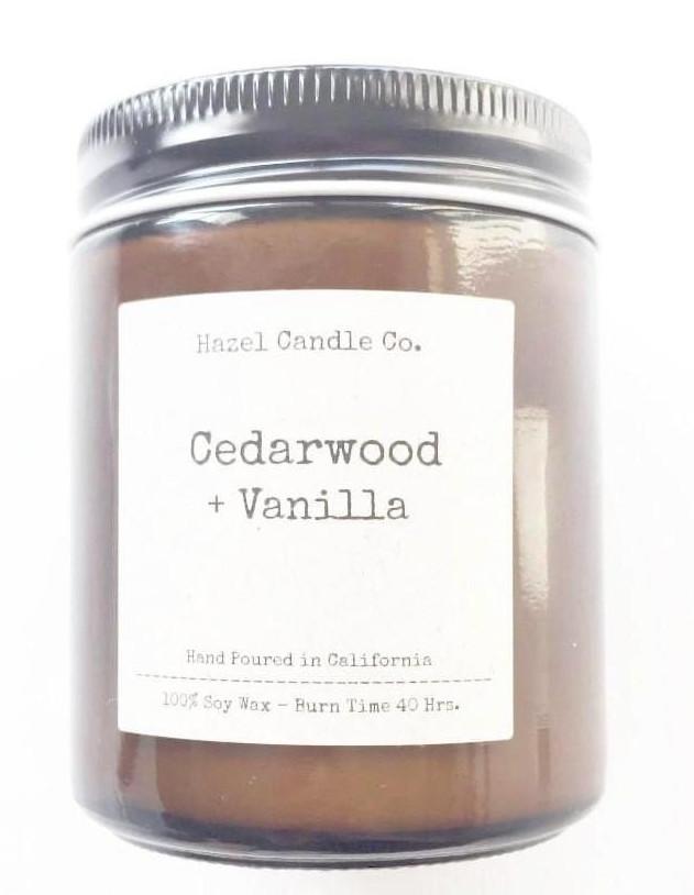 Made in USA Cedarwood Vanilla Soy Candle