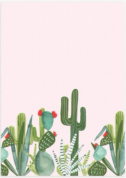 Pink Cactus Notebook, Made in America